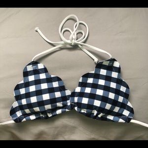checker bikini top